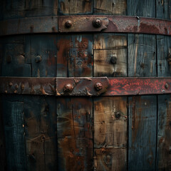 Vintage Wine Barrels - Rustic Travel Photography