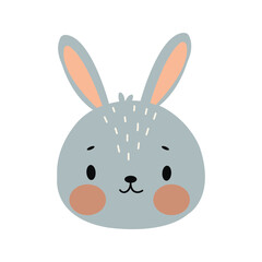 Print with cute bunny. Can be used print print for t-shirts, home decor, posters, cards