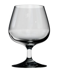 empty Brandy snifter glass 3D Render