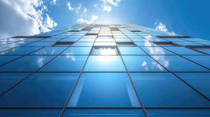 Transforming skylines with architectural prowess: Our towering glass skyscraper, reaching for the clouds, epitomizes the essence of corporate excellence and modern design