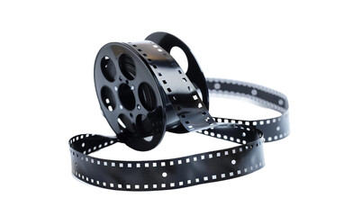 A Film Reel's Tribute to World Photography Isolated on Transparent Background.