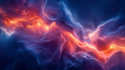 Fototapeta premium Abstract art of a swirling cosmic nebula