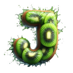 Isolated 3D Letter on a Clear PNG Canvas Generative AI