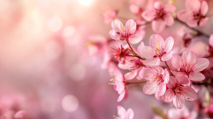 Obraz premium Sakura cherry blossom background