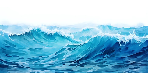 Serene Blue Watercolor Waves.

Artistic watercolor painting of serene blue waves, ideal for themes of tranquility, nature, and the fluidity of water in art.