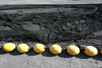 A view of a Japanese fishing port. There are approximately 2,800 fishing ports along the coast of...