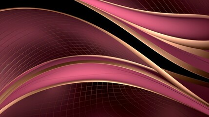 Flowing texture and pattern in rose pink and gold