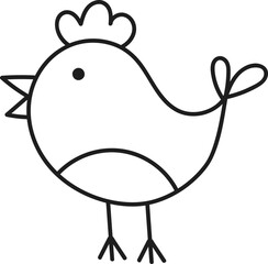 Chick Bird Doodle