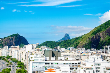 Blue Skies Over City Skyline of Rio De Janeiro Brazil