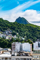 Buildings and City Skyline With Sugarloaf Mountain in Background in Rio De Janeiro Brazil
