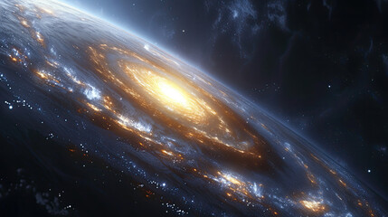 Fototapeta premium Universal Journey Illustrated: Through the Ages of Cosmos