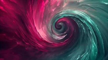 Whirlwinds of crimson and jade