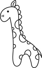 Giraffe Animal Doodle