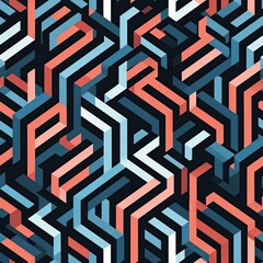 Geometric seamless pattern