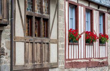 Fachwerkhausfassade, Dinan