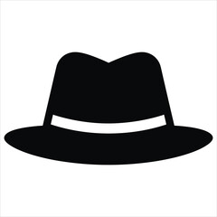 cap flat icon outline in the style of simple vector