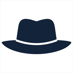 cap flat icon outline in the style of simple vector