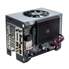 Obraz premium Power Supply Unit PSU, transparent background, isolated image, generative AI