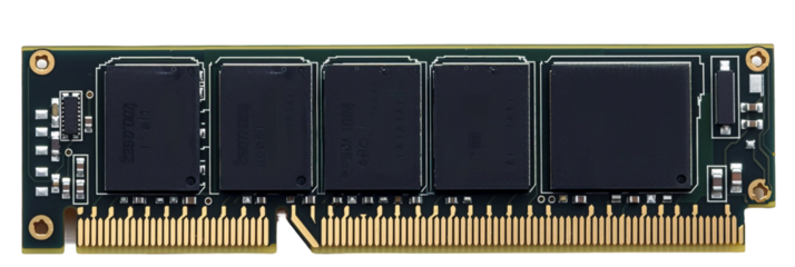 RAM Random Access Memory, transparent background, isolated image, generative AI