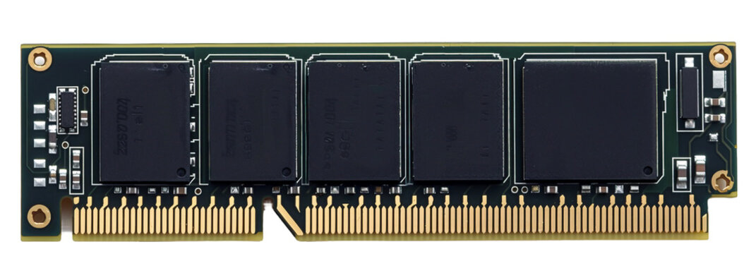 RAM Random Access Memory, transparent background, isolated image, generative AI