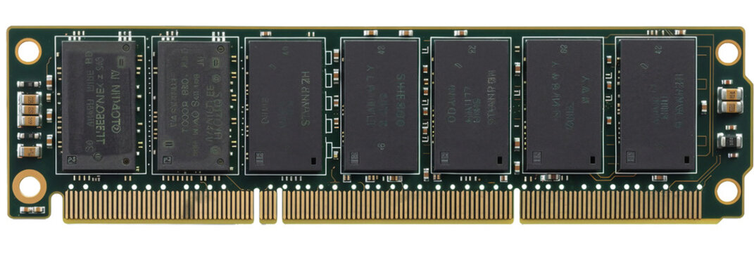 RAM Random Access Memory, transparent background, isolated image, generative AI