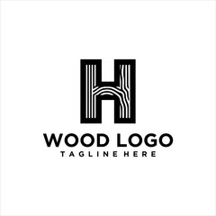 initial letters with wood grain pattern