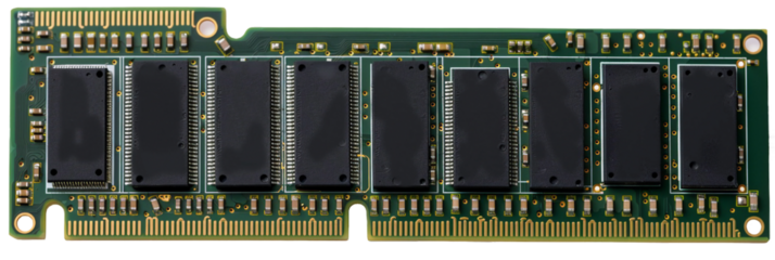 RAM Random Access Memory, transparent background, isolated image, generative AI