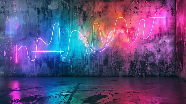 luz neon colorida abstrata