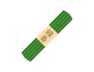 お線香の束をイメージしたイラスト