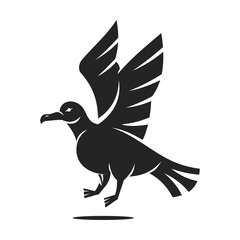 Seagull logo template Isolated. Brand Identity. Icon Abstract Vector graphic