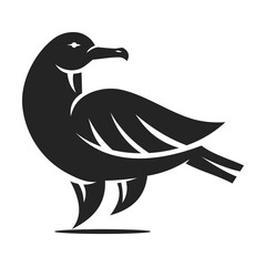 Seagull logo template Isolated. Brand Identity. Icon Abstract Vector graphic