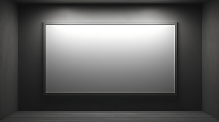 tv unit is sitting in living room with dim lights, generative ai