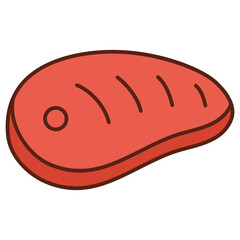 illustration of a bacon meat