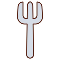illustration of a fork kitchenware