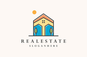 Real Estate Logo. Construction Architecture Building Logo