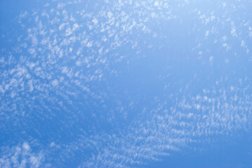 Fototapeta na wymiar gentle white clouds in the blue sky