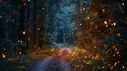 Obraz na płótnie Canvas Enchanted Evenings: A Journey Through the Magical Forest