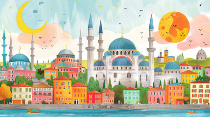 Naklejka premium A Istambul illustration
