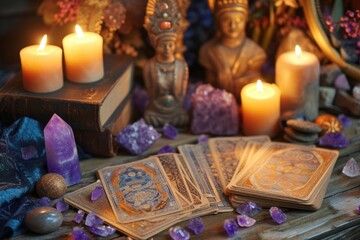 Numerology divination concept background 
