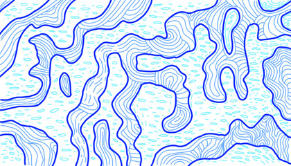 Abstract background, doodle, hand drawn, line art