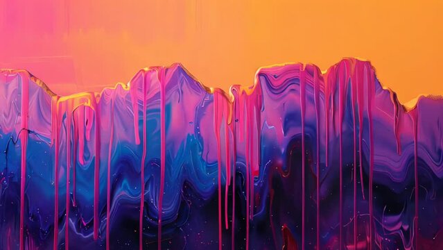 Abstract background of oil paint in blue, pink and purple colors. Computer generated graphics.