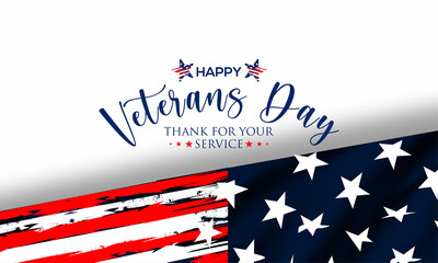 Happy Veterans Day United States of America background vector illustration , Honoring all who served