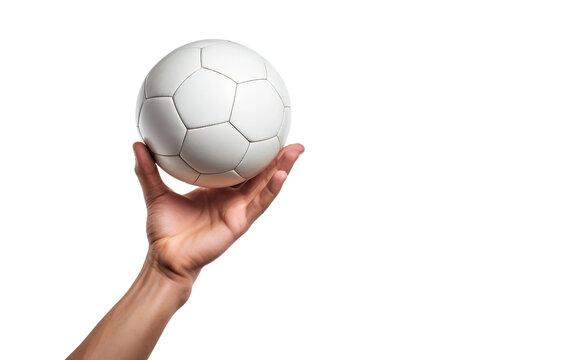 Playful Grip Soccer Ball Isolated on Transparent Background PNG.