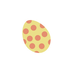 Beautiful Easter egg on white background