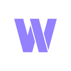 Monogram W design vector logo. Monogram initial letter mark W logo design. Monogram design vector logo. Monogram initial letter mark W logo design. Simple W monogram. Monogram W design logo