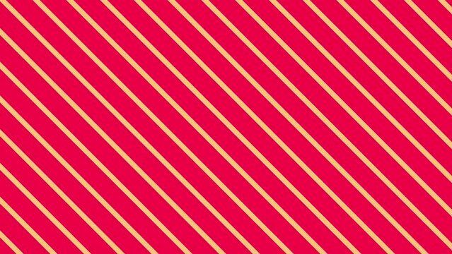 Minimalist red and cream diagonal stripes background, seamless looping motion graphic, elegant geometric pattern for video transitions