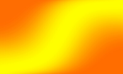 Yellow curved shape on orange background for design.