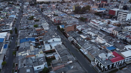 
Bogotá streets, skies and buildings taken from above
