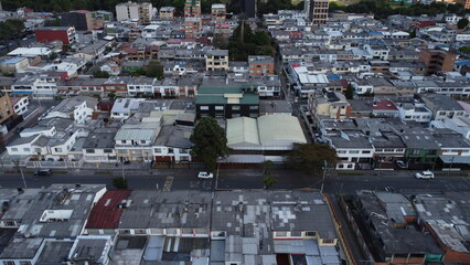 
Bogotá streets, skies and buildings taken from above