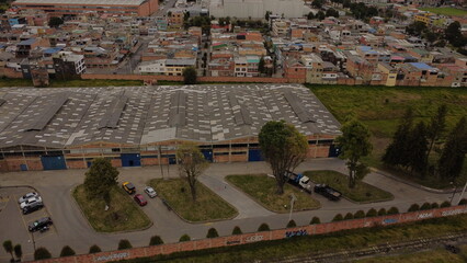 
Bogotá streets, skies and buildings taken from above